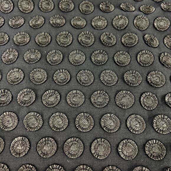 Talbots Black/Black Embroidered Textured Women's Plus Size Blouse 24W Petite - Picture 5 of 11